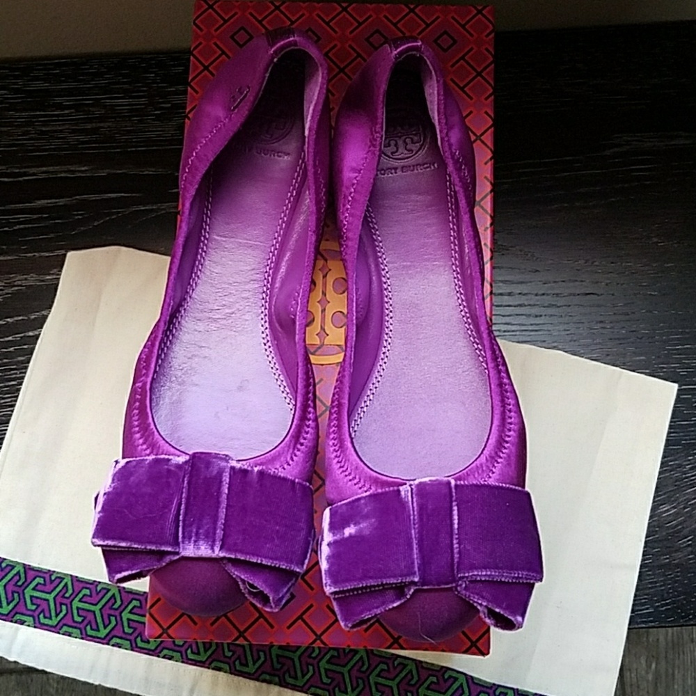 Tory Burch viola flats with box - Picture 2 of 5